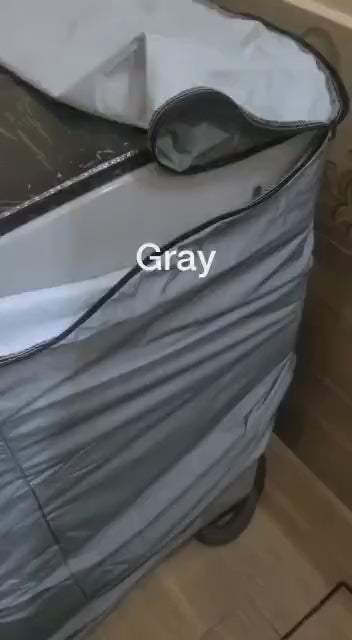 Premium Silver Washing Machine Cover Parachute Fabric