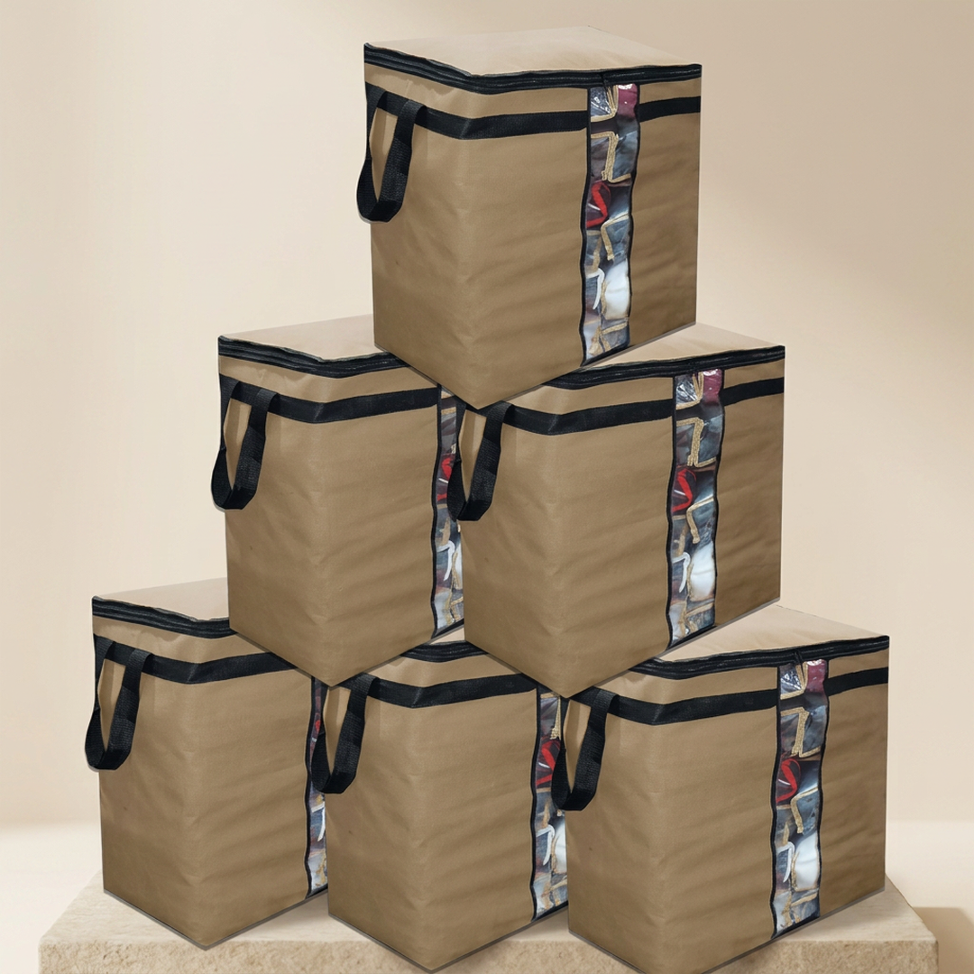 Pack of 6 Dustproof Storage Bags For Home & Wardrobe Organization