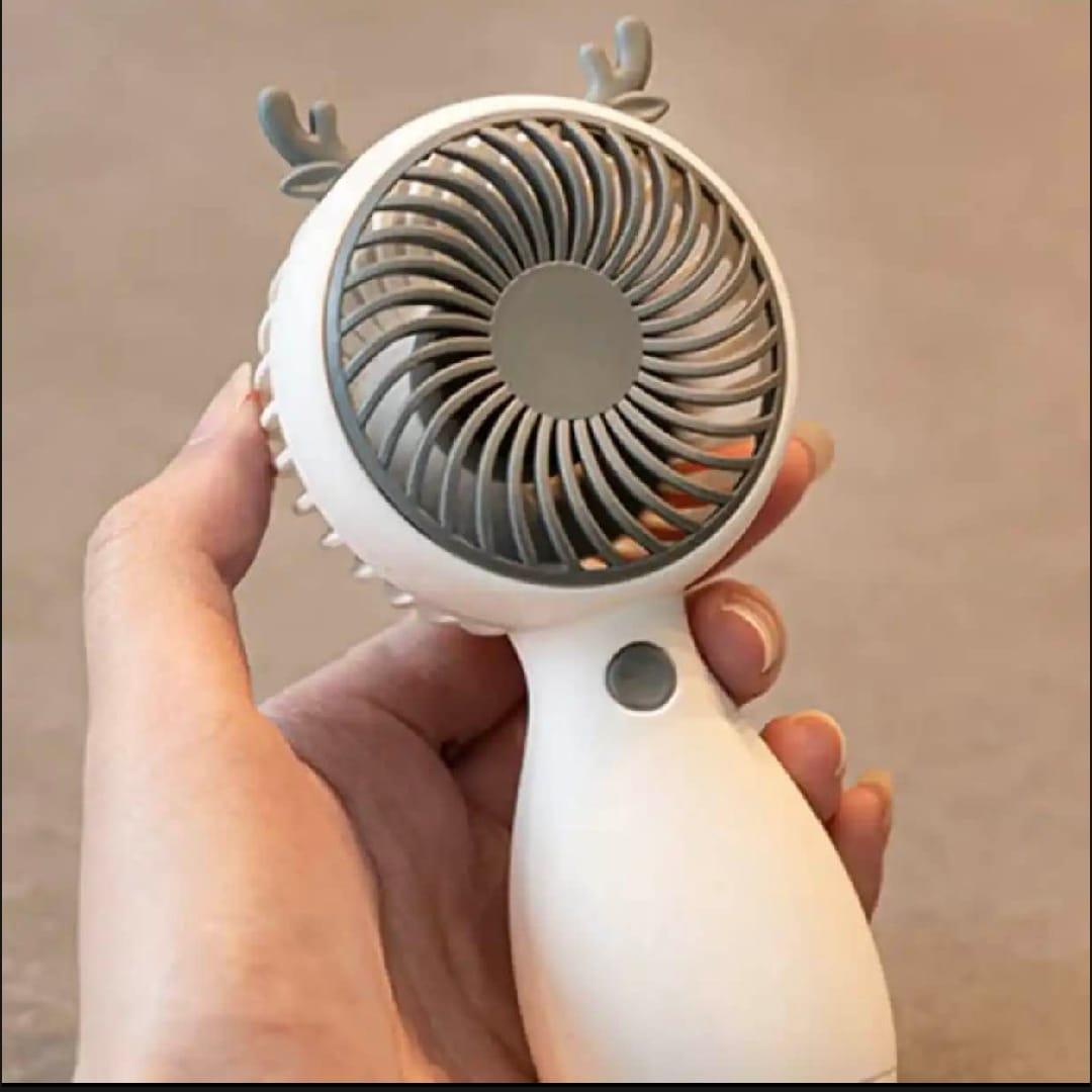 Portable Rechargeable Animal Ears Fan (Multicolor)