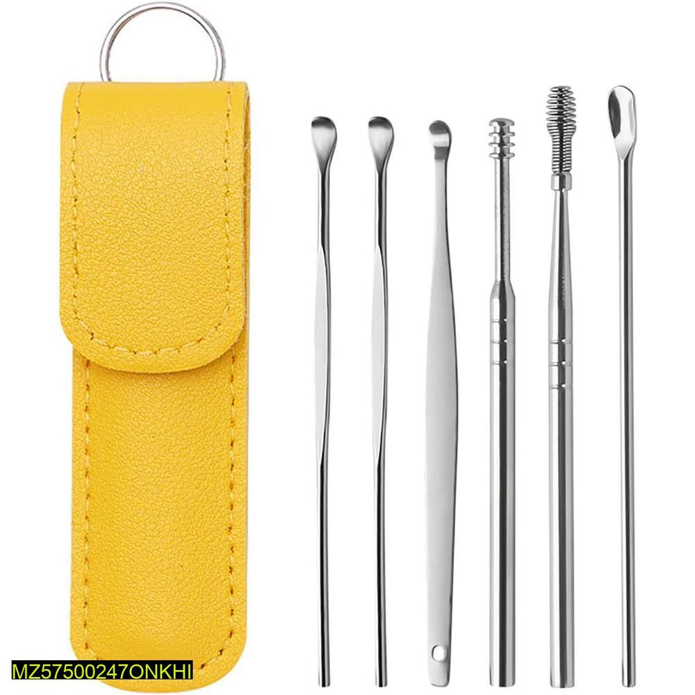 Premium Stainless Steel Ear Wax Cleaning Kit (6-in-1 Set)