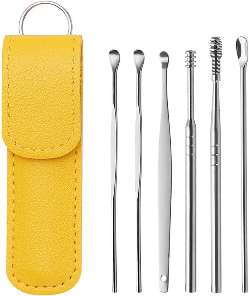 Premium Stainless Steel Ear Wax Cleaning Kit (6-in-1 Set)