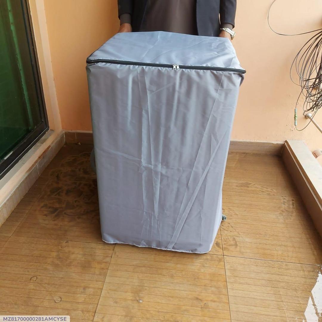Premium Silver Washing Machine Cover Parachute Fabric