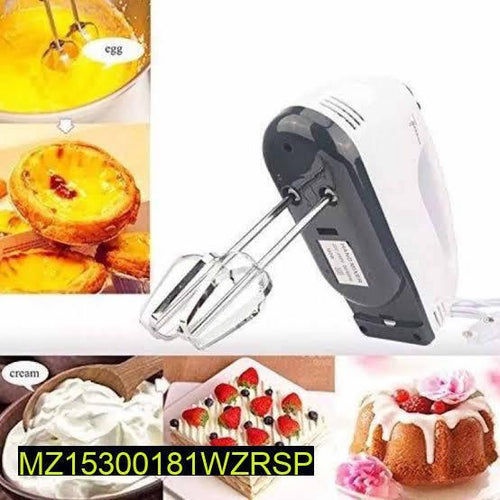 Electric Egg Beater 7 Speed White Black