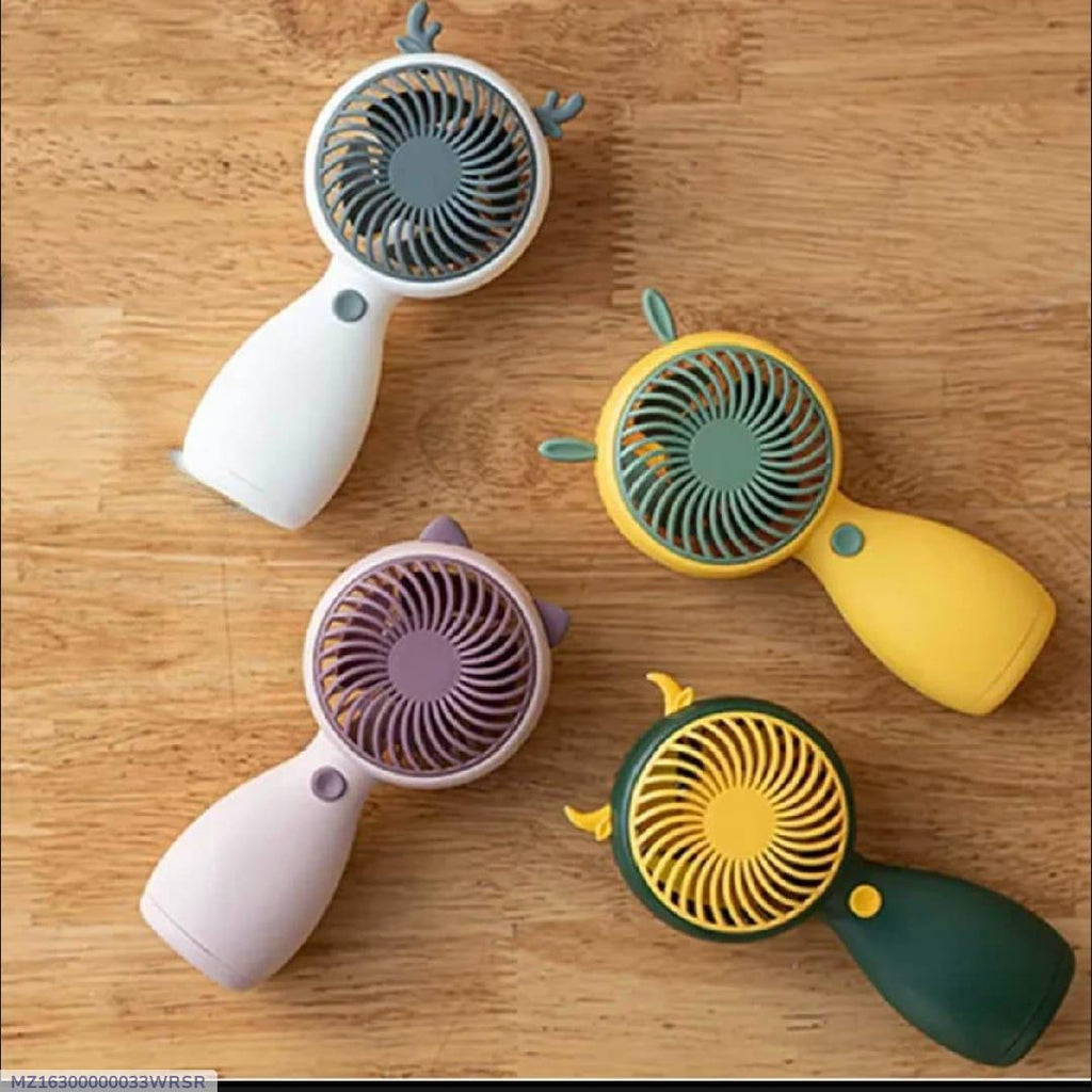 Portable Rechargeable Animal Ears Fan (Multicolor)