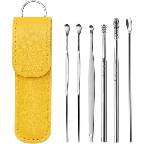Premium Stainless Steel Ear Wax Cleaning Kit (6-in-1 Set)