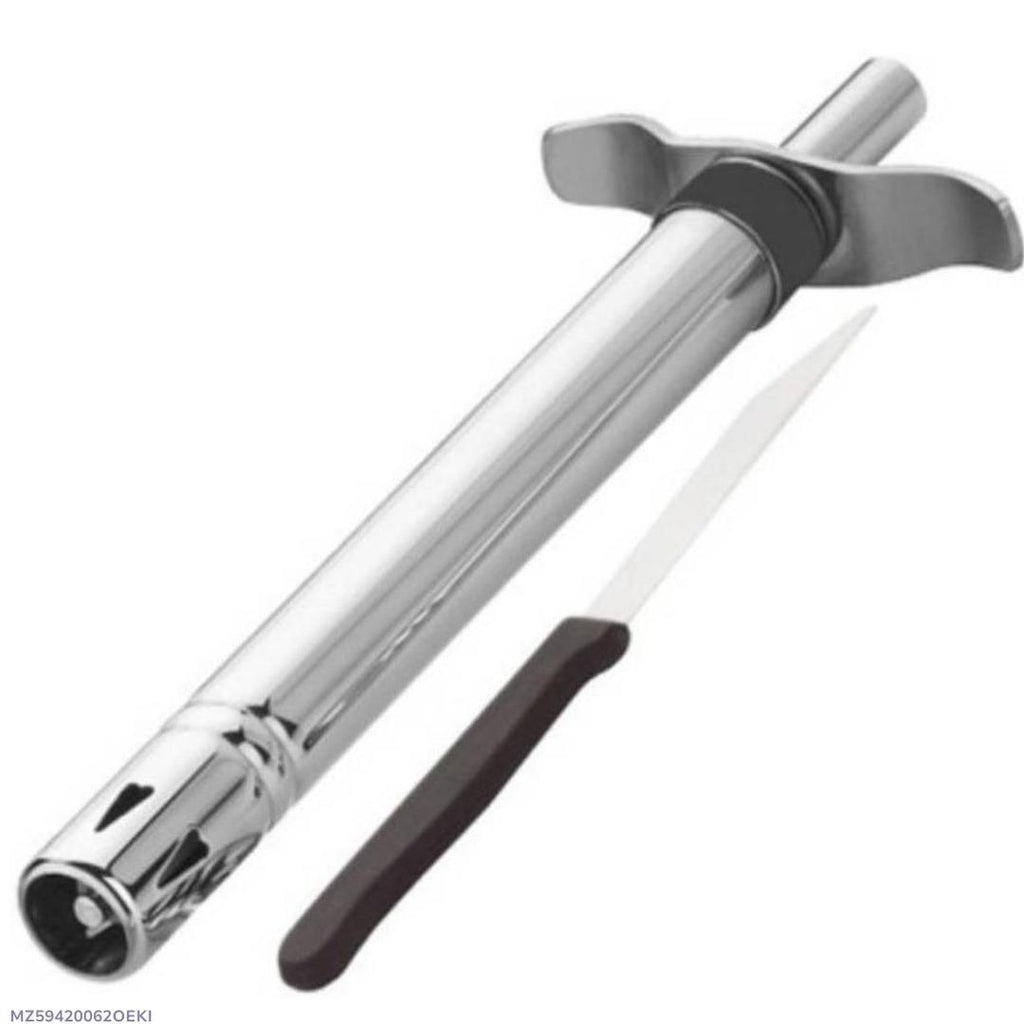 Stainless Steel Gas Lighter Silver Spark Ignition