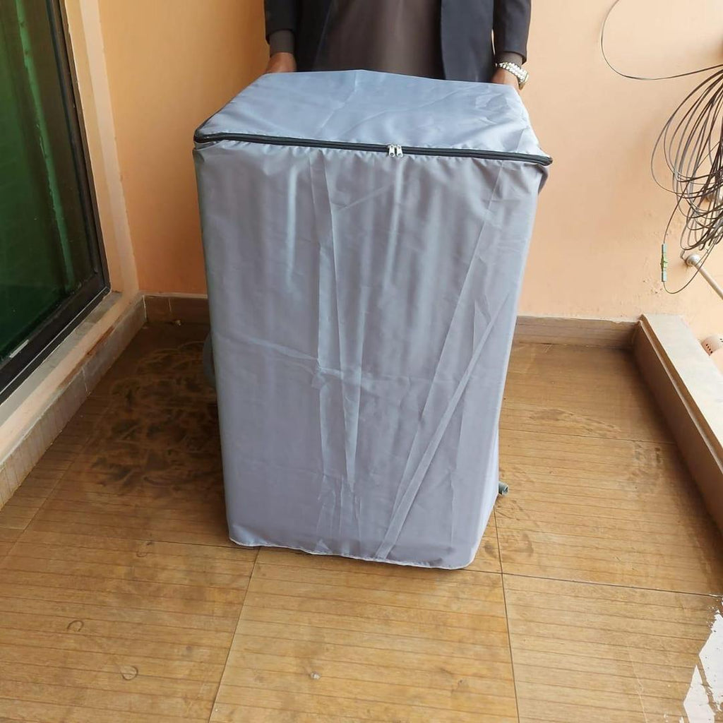 Premium Silver Washing Machine Cover Parachute Fabric