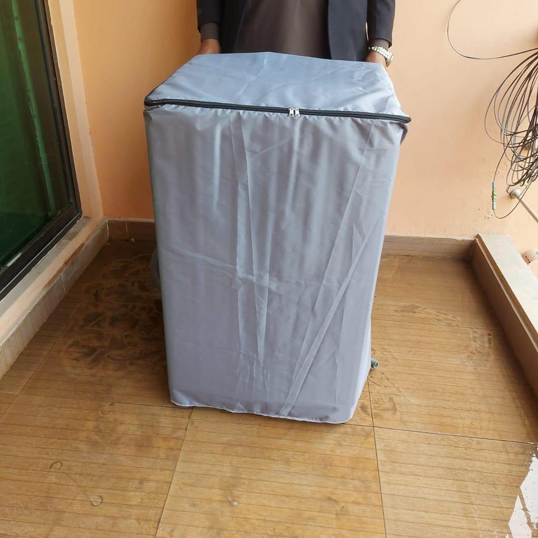 Premium Silver Washing Machine Cover Parachute Fabric