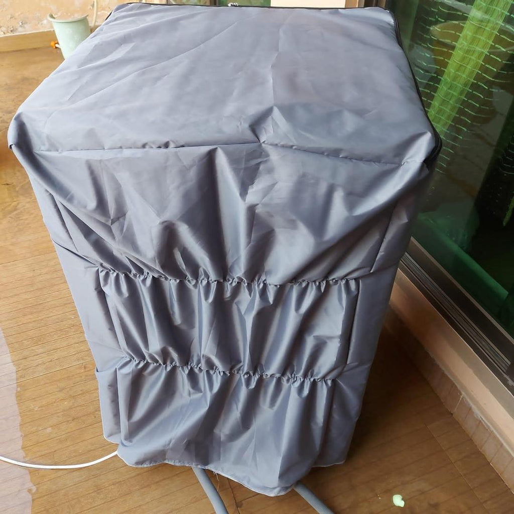Premium Silver Washing Machine Cover Parachute Fabric