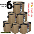Pack of 6 Dustproof Storage Bags For Home & Wardrobe Organization