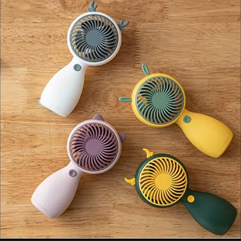 Portable Rechargeable Animal Ears Fan (Multicolor)